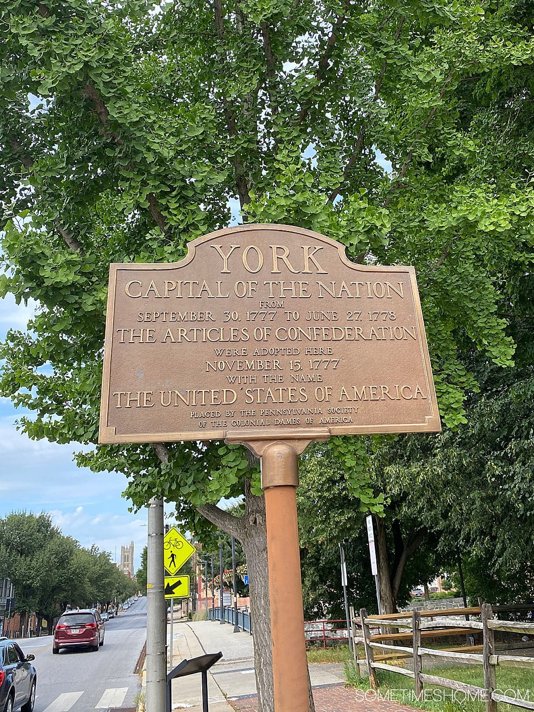 York historical sign