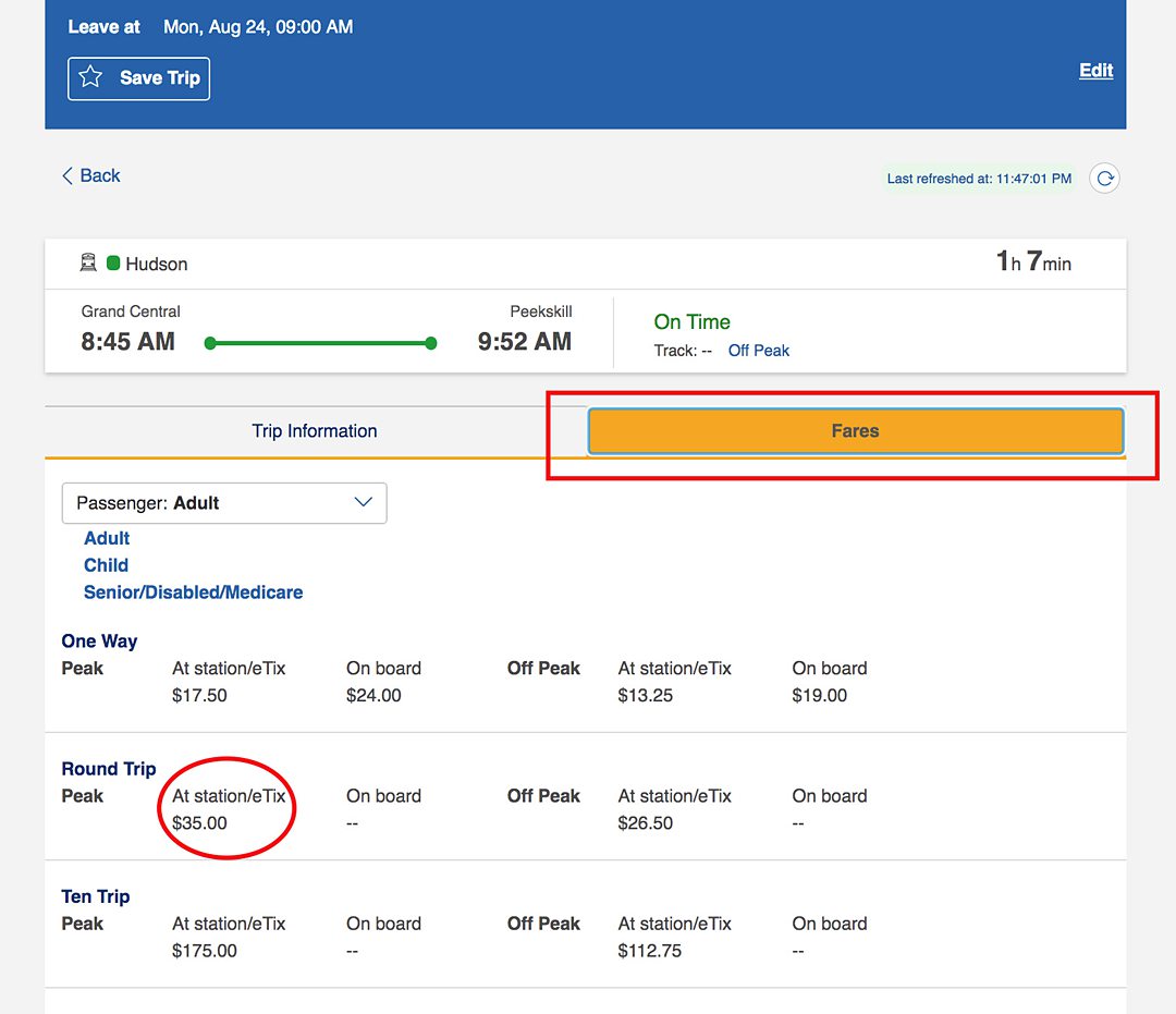 mta metro north schedule