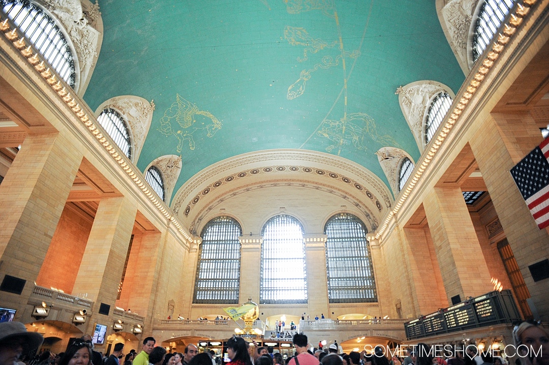 Grand Central Terminal's Tiffany blue ceiling