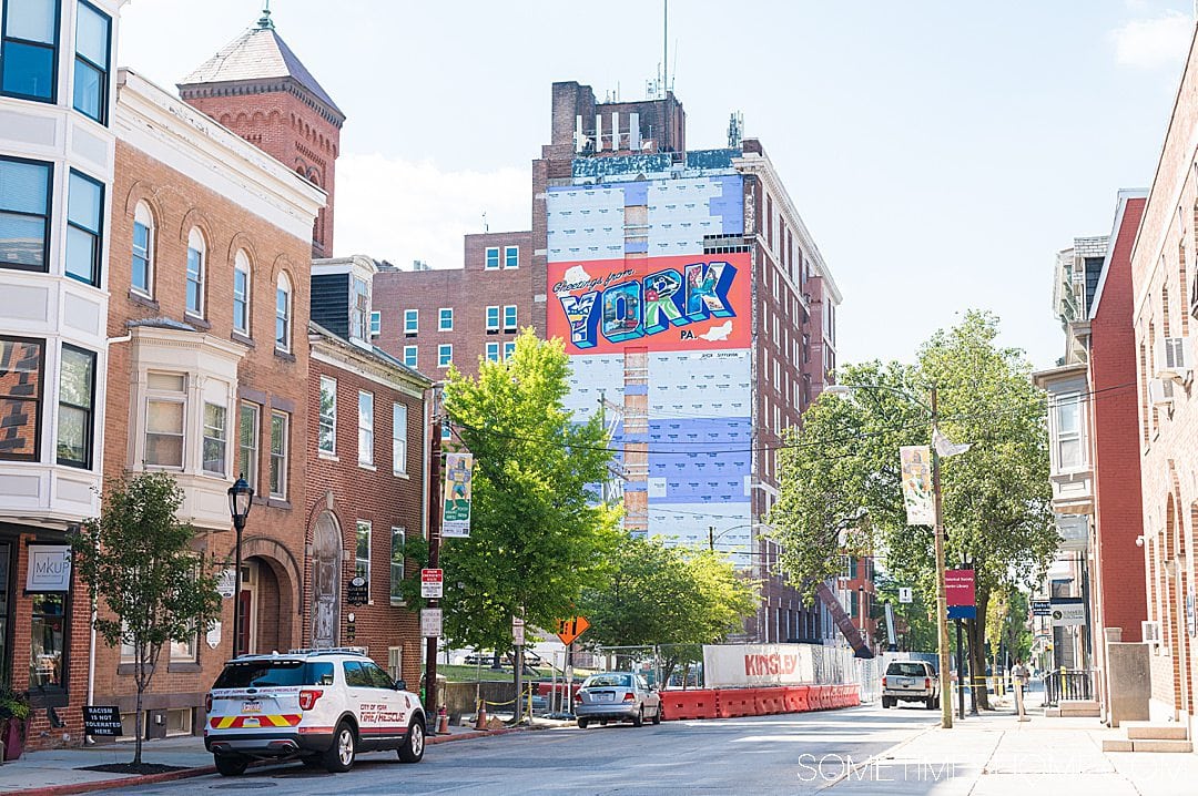 York mural on a building