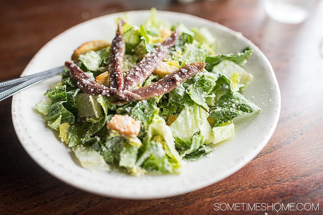 Caesar salad at York, PA restaurant The First Post