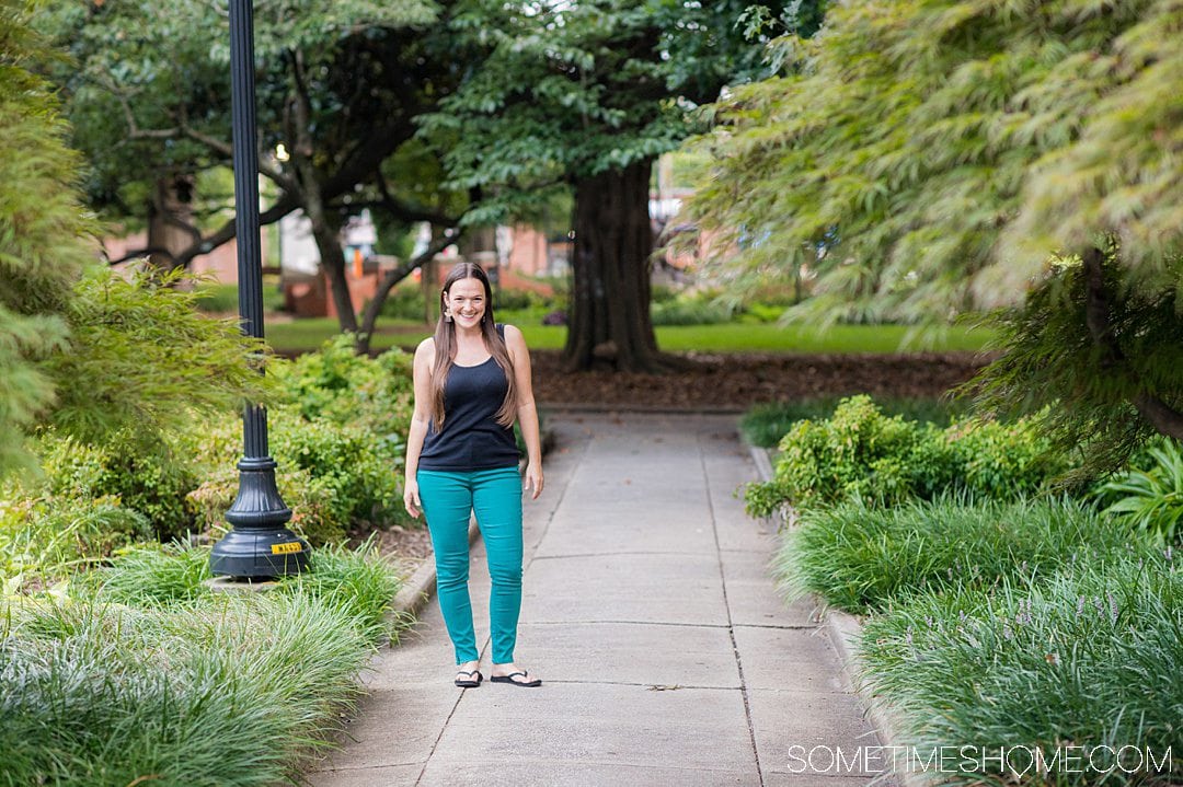 Women in a park in downtown Raleigh, NC