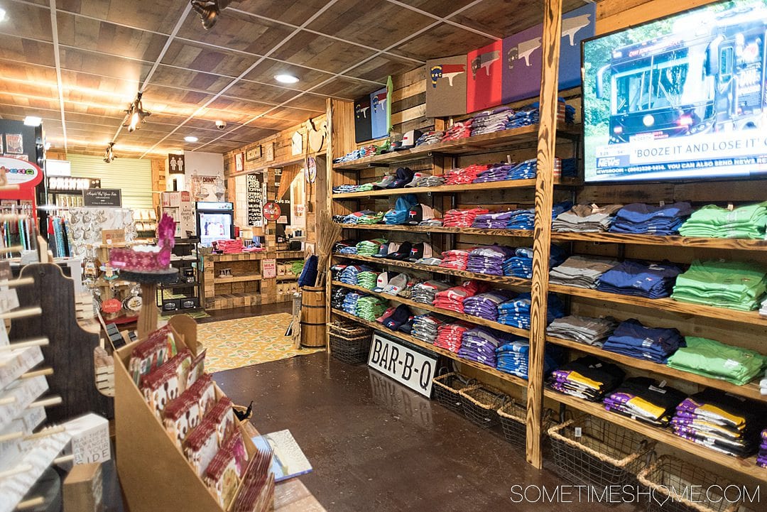 Shelves in a store in Goldsboro, NC