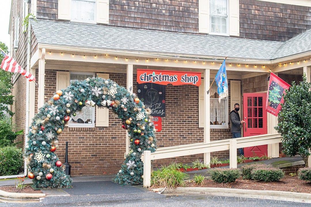 Outer Banks indoor activities including The Christmas Market shop.