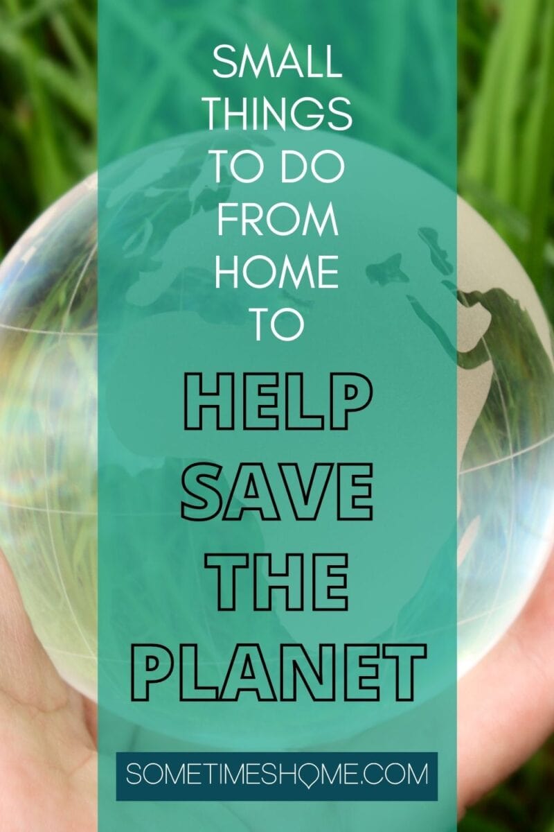 Small Things to Do to Help Save the in Big, Compounding Ways