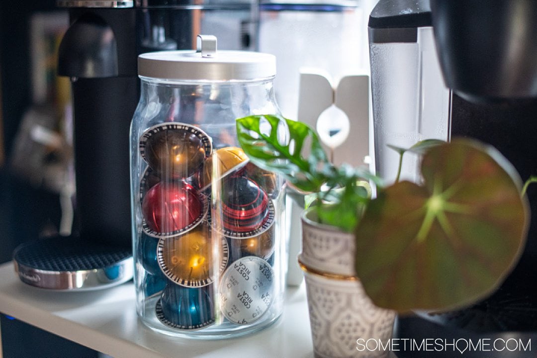 Recyclable aluminum coffee pods from Nespresso, to help cut down on plastic. It's one of the things to use instead of plastic pods to help save the Earth.