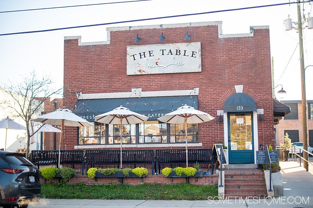 The Table restaurant in downtown Asheboro, NC.