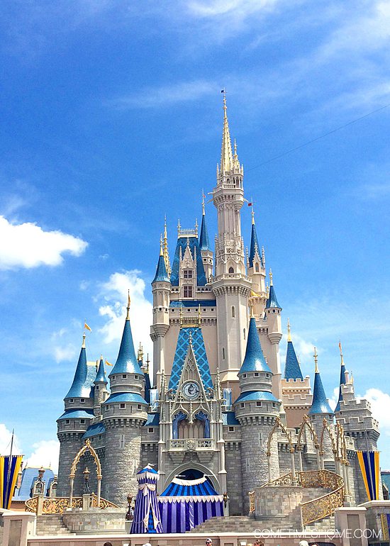 Photo of Cinderella Castle at the Magic Kindgom in Orlando.