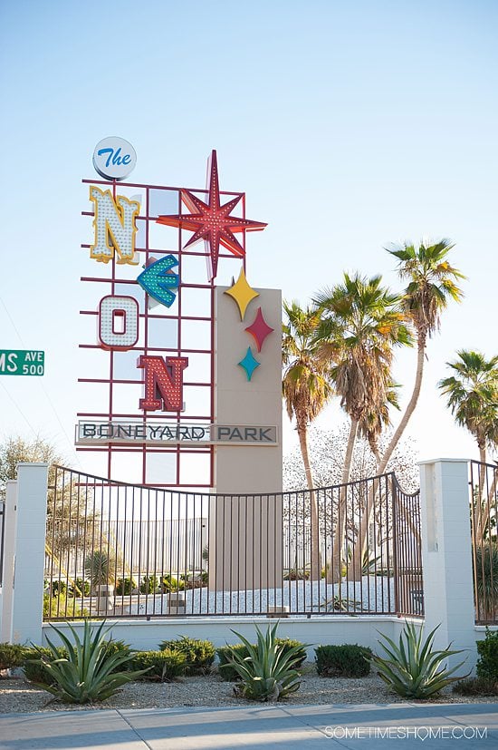 Neon boneyard sign in Las Vegas, Nevada for Things to do in Las Vegas