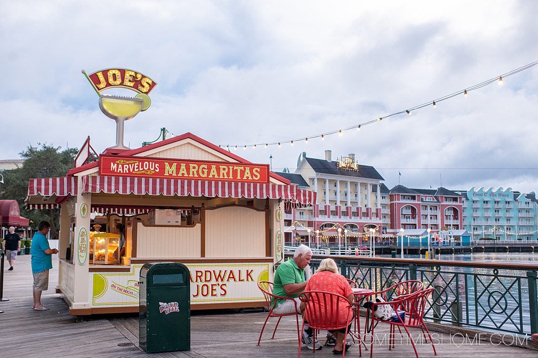 Joe's Margarita stand on Disney's BoardWalk in Orlando, Florida.