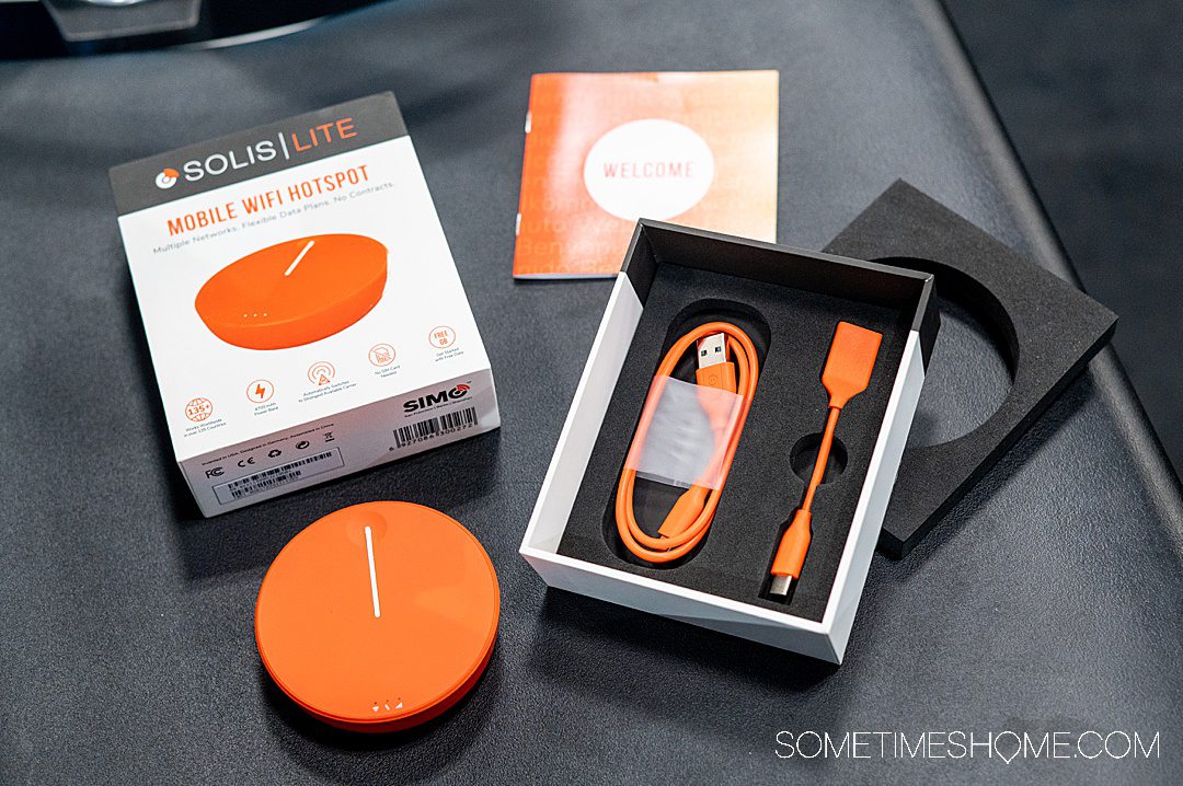 Unboxing of a Skyroam Solis Lite travel pocket wifi device.