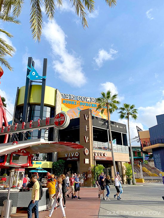 View of Universal CityWalk in Orlando, Florida, for Things Florida is Known For.