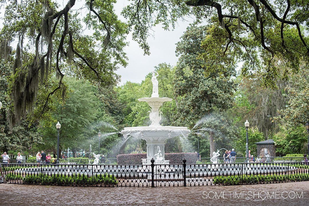Forsyth Park fountain in Savannah, Ga. 