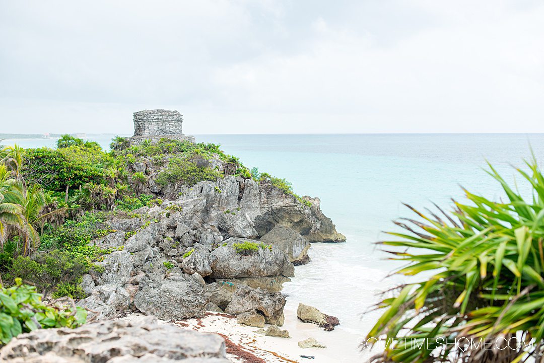 Mayan ruins on the waterfront in Tulum near Cancun.